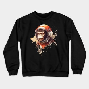 Monkey Astronaut Crewneck Sweatshirt